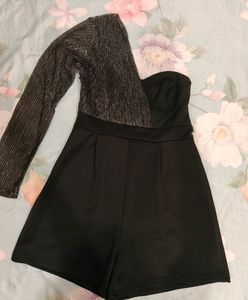 One-Sleeve Party Romper