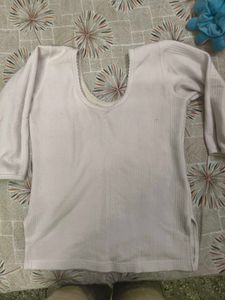 Comfortable off White Thermal Top