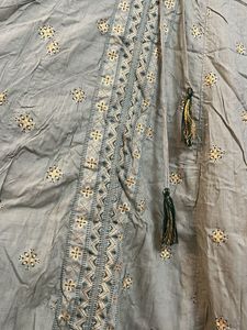 Avassa Green Kurta with Gold Print