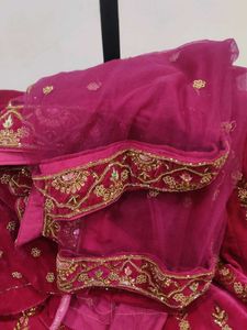 Exquisite Pink Embroidered Lehenga Choli Set