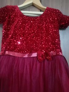 Red Sequin Party Dress