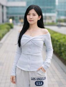 Stylish Off-Shoulder Long Sleeve Top