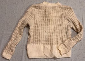 Cream knit cardigan