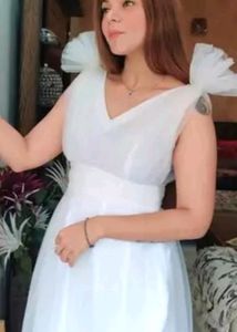 White Tulle Dress
