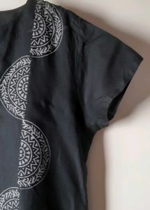 Black block Printed Kurti