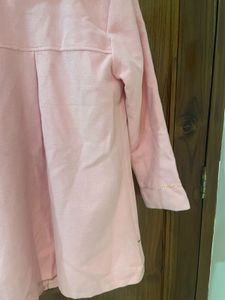 Adorable Pink Embroidered Coat