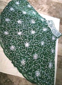 New Heavy Sequence Green Lehnga Set