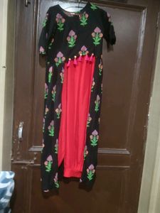 Princess Front Cut Designer Kurta With Lower S
