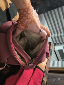 Dusty Rose Textured Shoulder Bag