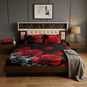 Elegant Rose Print🅰️ Bedding Set