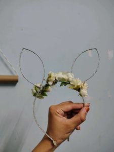Floral Bunny Ears hairband kids girls womens