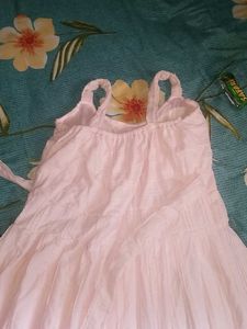 🌸 pink padded sleeveless dress