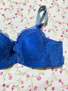Vibrant Blue Lace Bra