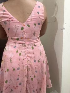Charming Floral Print Mini Dress