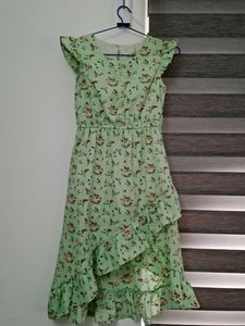Stylo Bug Green Dress For Girls