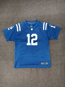 Men's Royal Blue Football Jersey #12