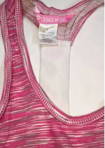 British Girl style Pink Vegas Racerback Tank Top