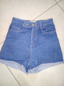 High Waisted Denim Shorts