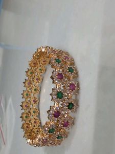One Gram Gold Elegant Floral Bangle