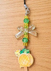 Cute Beaded Lantern Charm Keychain
