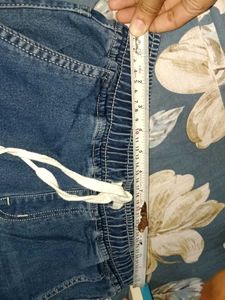 Blue Denim Cargo Jeans