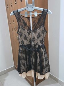 Elegant Lace Sheer Dress