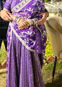 Purple lehnga
