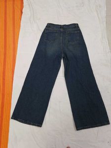 Nuon by Westside Wide Leg Blue Denim Jeans