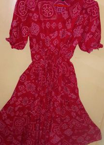 Femvy Anarkali Fit &amp; Flare Tiered Midi Dress