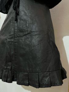 mini leather skirt