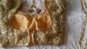 Embellished Gold Ethnic Blouse