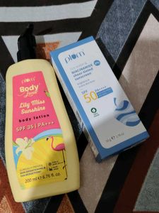 Plum Body Lotion &amp; Sunscreen Set combo