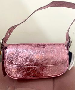 H&amp;M Metallic Pink Shoulder Bag