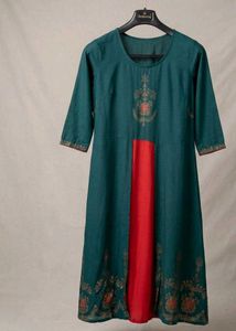 Gown with Red Panel