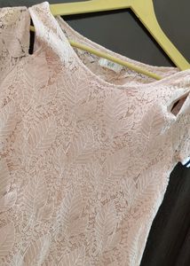 Cotton Net Dress For Xs