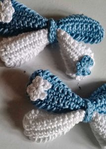Handmade Crochet Bow Hair Clips