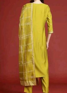 Anouk Printed Kurta with Trousers &amp; Dupatta