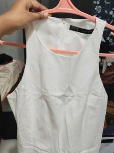Classic White Sleeveless Dress