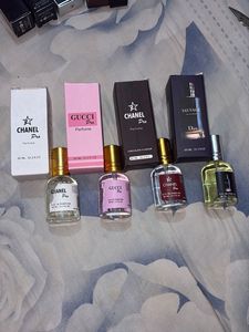Chanel & Gucci Pro Perfume Set of 4