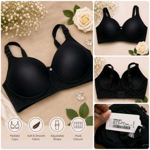 Comfortable Black Padded Bra