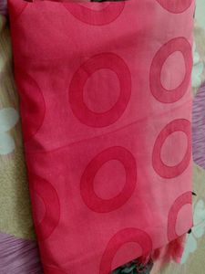 Beautiful Pink Floral Saree
