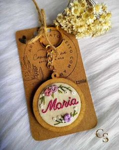 Hand Embroidered Keychains