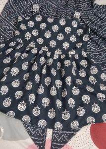 Elegant Navy Blue Kurta Set with Dupatta