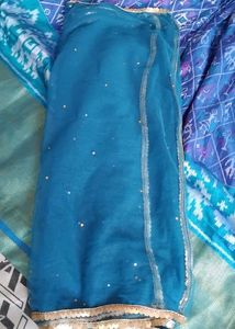 Beautiful Blue Long frock with dupatta 😍  for gir