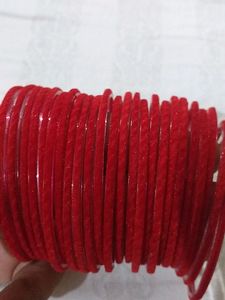 Red Velvet Glass Bangles