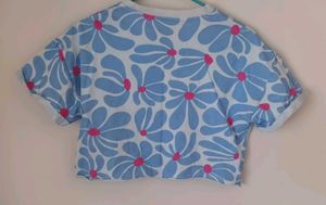 Cute Floral Crop Top