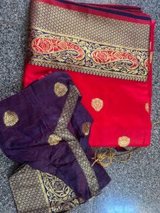 Red art Silk Saree