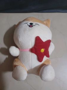 Adorable Shiba Inu Plush Toy / Brown and White