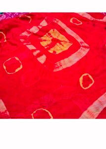 tie and dye Vibrant Bandhani Saree