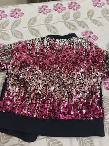 Sparkling Sequin Bomber Jacket
